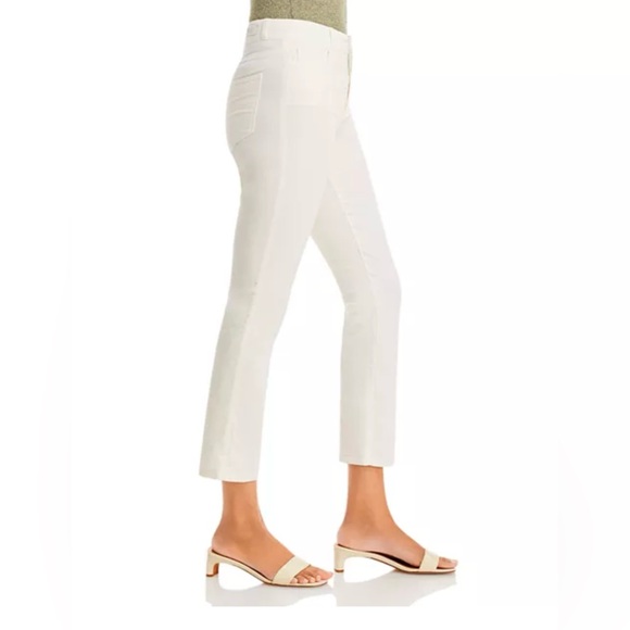 New Paige Cindy High Rise Ankle Straight Corduroy Jeans in Ecru - Picture 3 of 11